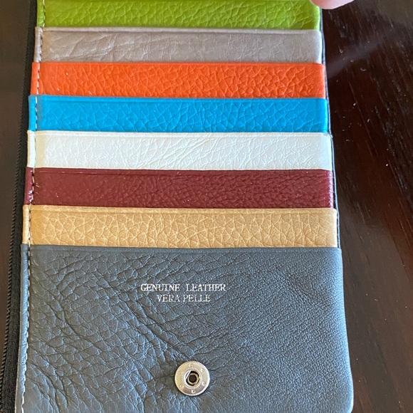 Black Leather Wristlet - Picture 4 of 7